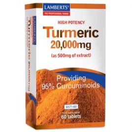 TURMERIC CURCUMA 20.000MG. 60 TAB. LAMBERTS