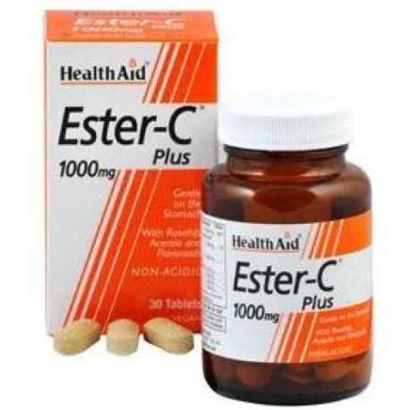 ESTER C PLUS 1000MG. 30COMP. HEALTH AID