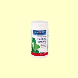 GINKGO BILOBA 6000 120MG. 180CAP. LAMBERTS