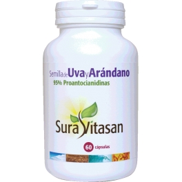 SEMILLA UVA Y ARANDANO 500 MG.60 CAP. SURAVITASAN